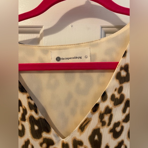 Cheetah Ruffle Dress - Picture 2 of 5